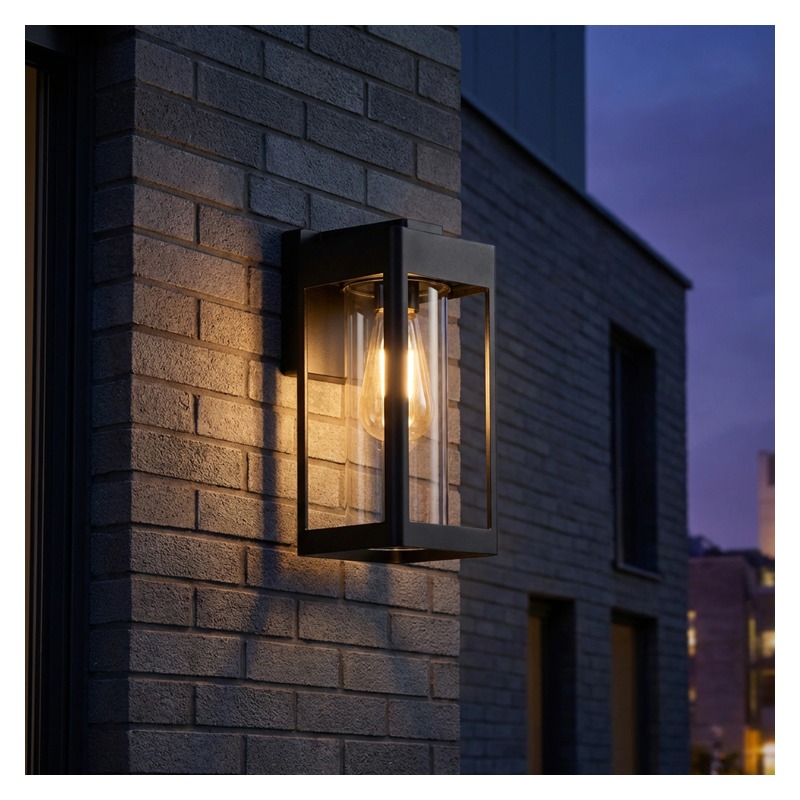 Kinkiet elewacyjny QUADRA E27 do domu