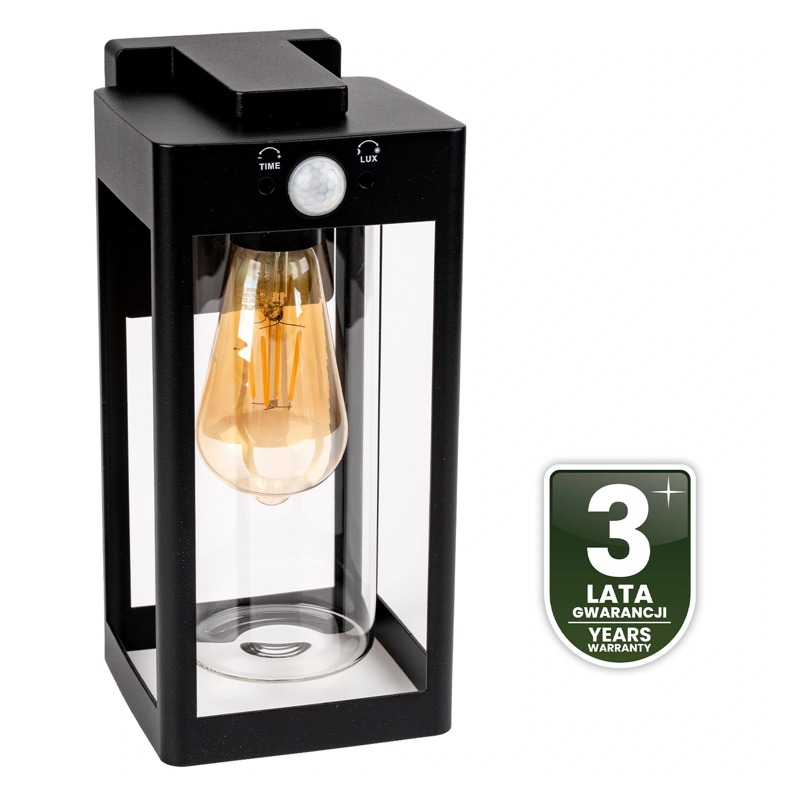 Lampa ogrodowa ścienna LED QUADRA sensor