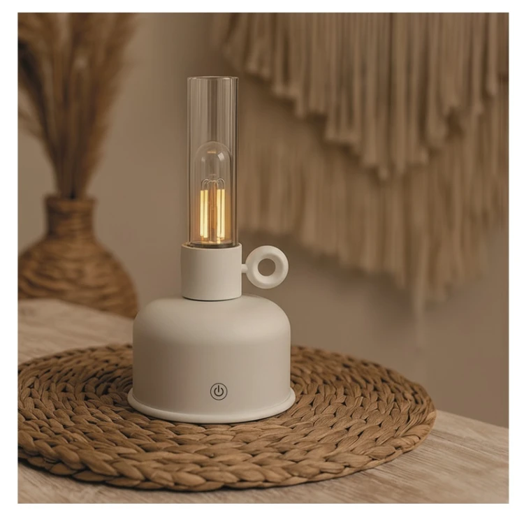 Forever Light Lampa naftowa LED Vintage FLR-05 jasny beż