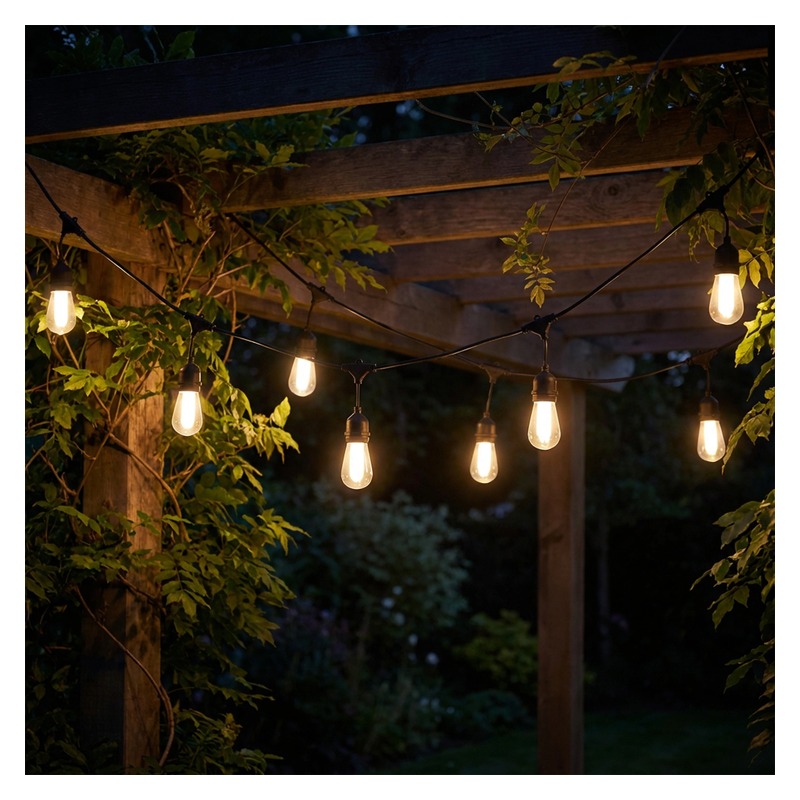 Lampki solarne ogrodowe Flame 1800K