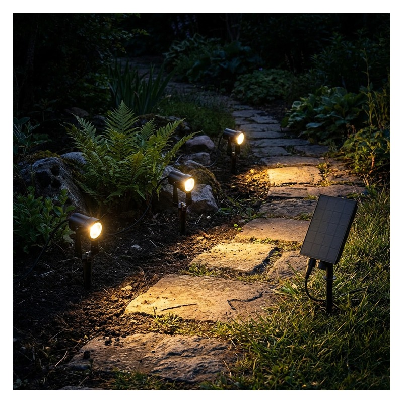 Girlanda solarna wbijana 3 LED 3000K Solti