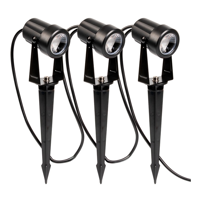 Lampki ogrodowe solarne wbijane 3 LED Solti pilot