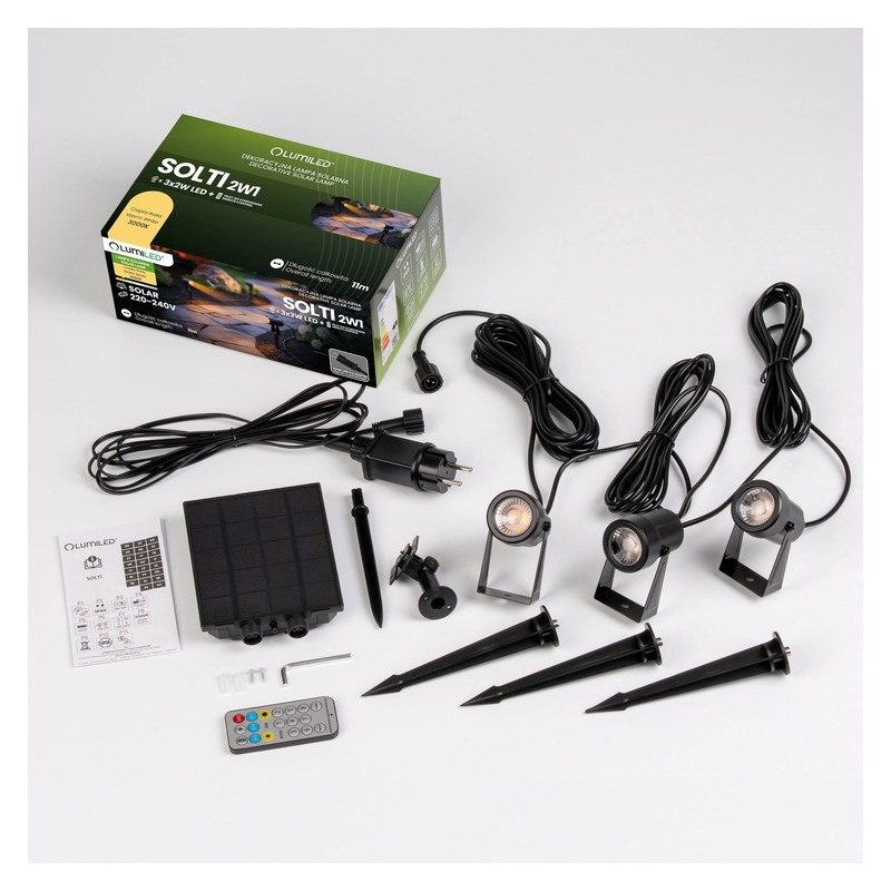 Girlanda solarna Solti LED do ogrodu pilot