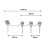 Wymiary lamp solarnych Solti 3 LED 11m