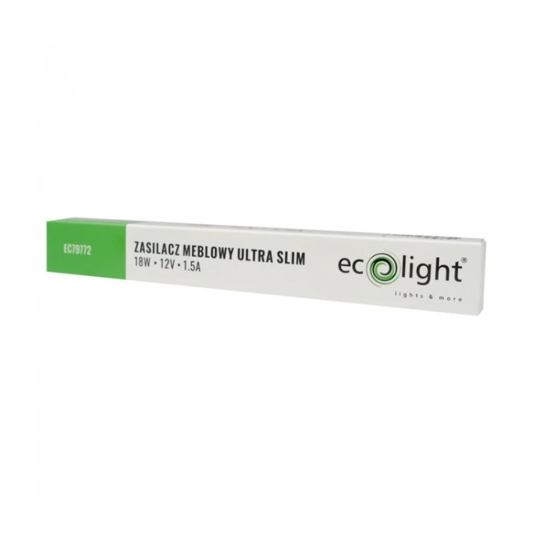 Zasilacz LED meblowy slim 18W 12V IP20