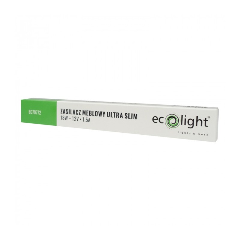 Zasilacz LED meblowy slim 18W 12V IP20