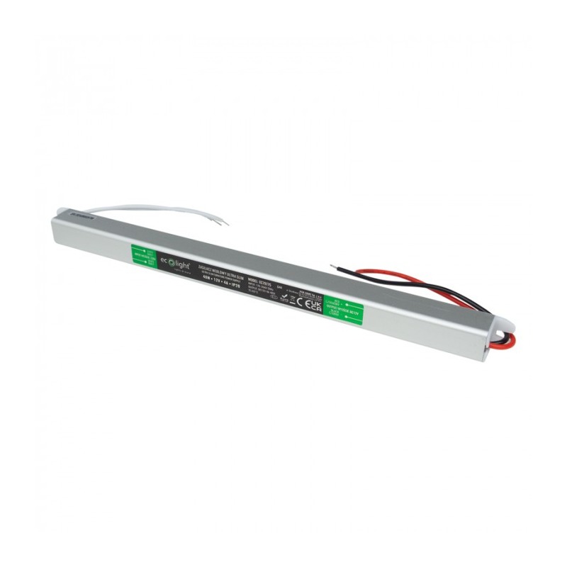 Zasilacz LED 48W 12V 4A IP20 slim meblowy