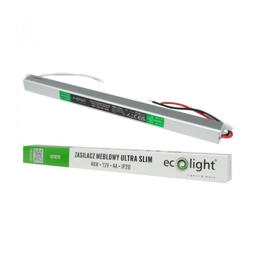 Zasilacz do LED 12V 48W 4A slim IP20