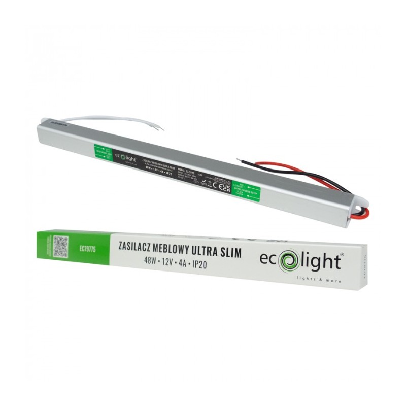 Zasilacz do LED 12V 48W 4A slim IP20