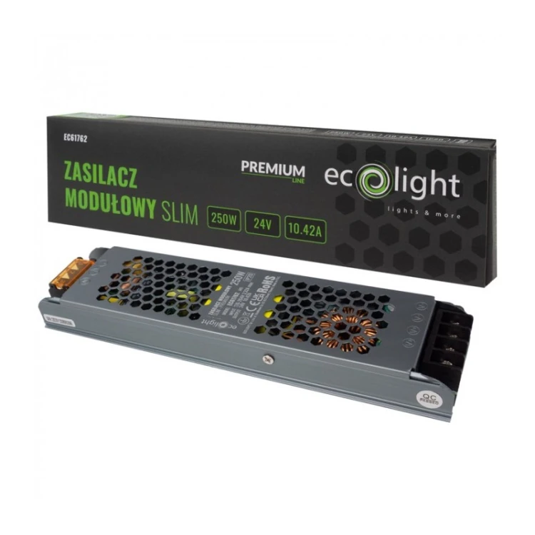 Zasilacz do LED 24V 250W 10,42A modułowy slim