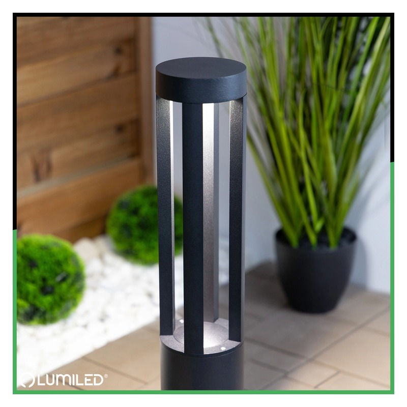 Słupek ogrodowy LED 12W QUERO antracyt 60cm