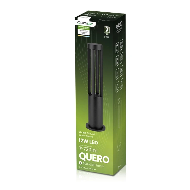 Słupek LED do ogrodu QUERO 12W antracyt