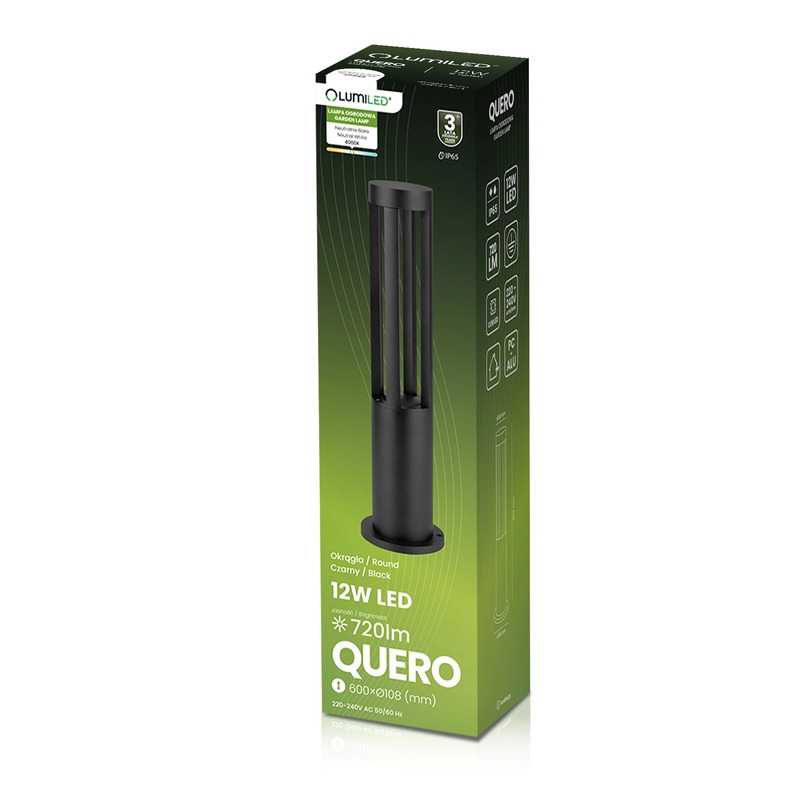 Słupek LED do ogrodu QUERO 12W antracyt