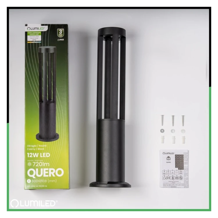 Słupek LED ogrodowy QUERO 60cm 12W