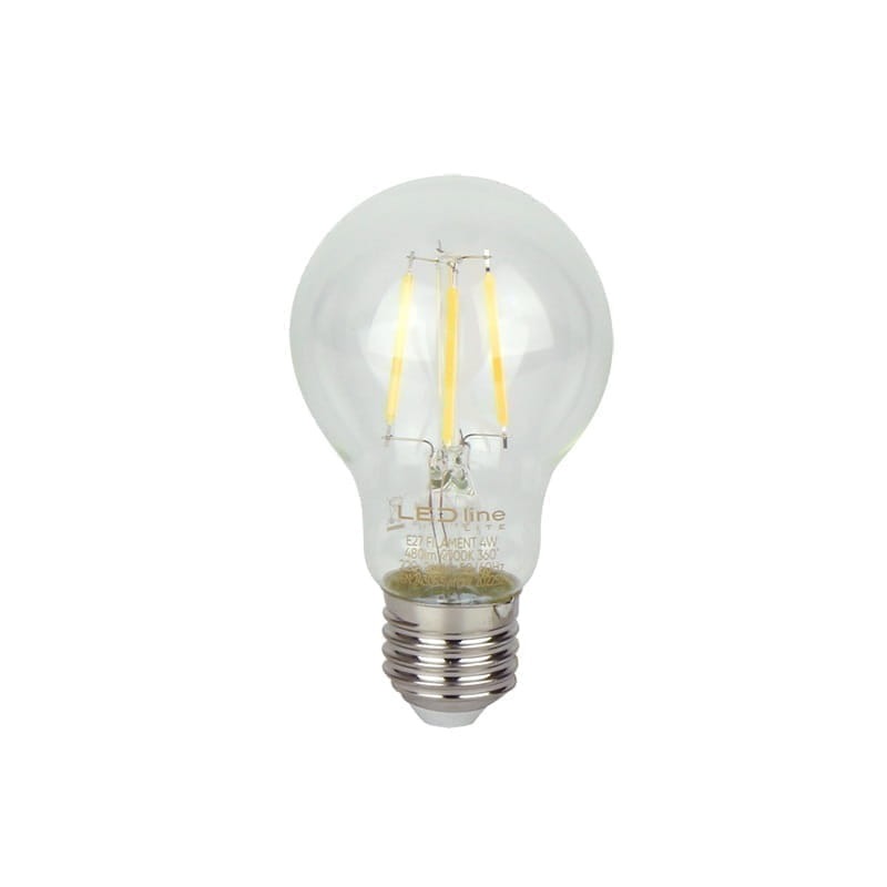 Żarówka LED Lite E27 4W kula A60 ciepła 2700K 480lm Filament