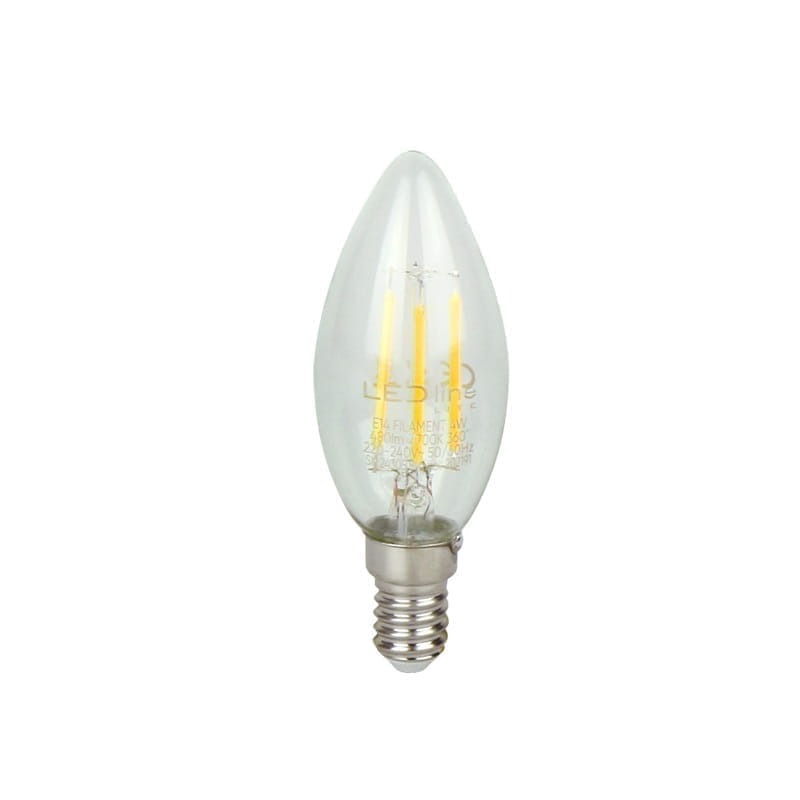 Żarówka LED Lite E14 4W świeczka C35 ciepła 2700K 480lm Filament