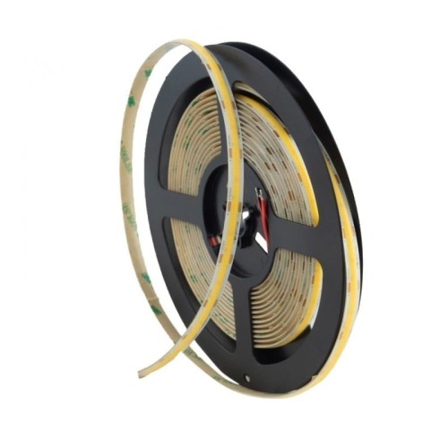 Taśma LED COB 9W/m 480chips/m 990lm/m 6000K biała zimna IP67 rolka 5m