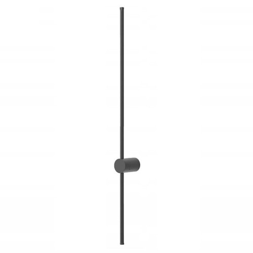Kinkiet ścienny 17W 120 cm czarny slim biały neutralny IP20