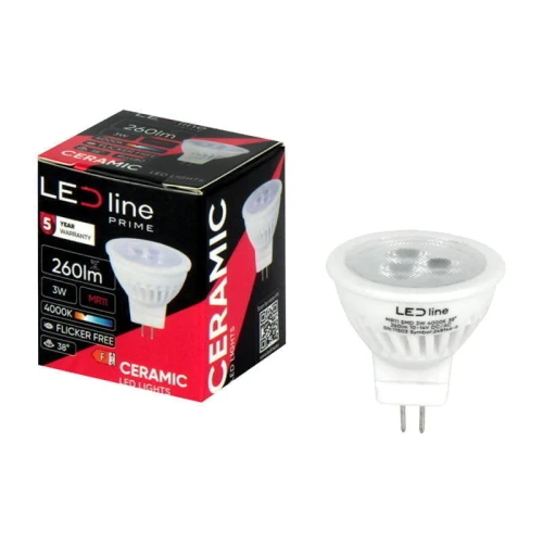 Żarówka LED  MR11 3W 38° 12V reflektor neutralna 4000K 330lm