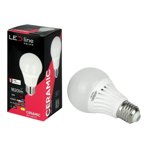 Żarówka LED  E27 13W kula A60 neutralna 4000K 1820lm