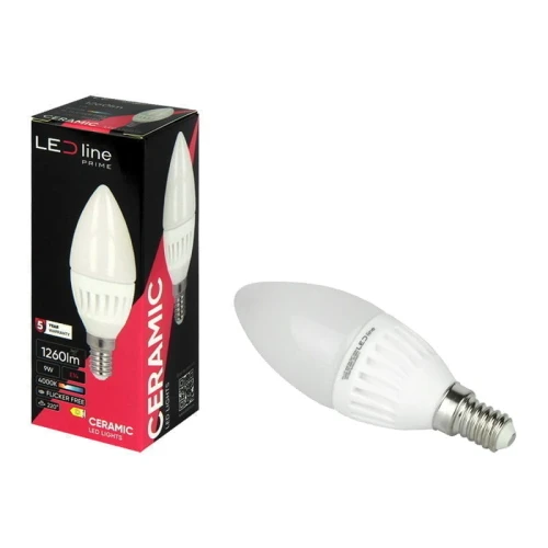 Żarówka LED  E14 9W świeczka neutralna 4000K 1260lm