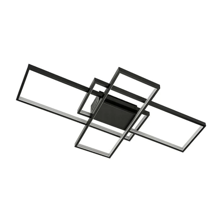 Żyrandol, lampa LED ARTESIA 92W CCT ciepła-zimna czarna + pilot