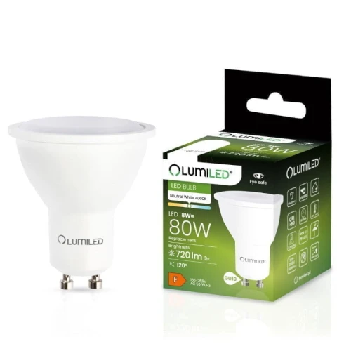 Żarówka LED reflektor GU10 8W 4000K biała neutralna