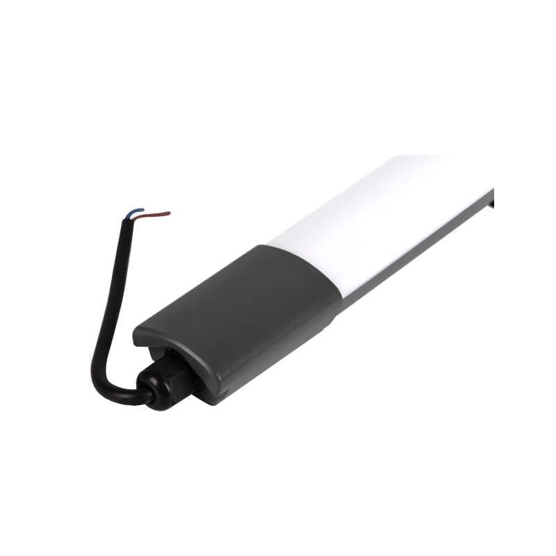 Lampa LED slim 36W 120cm 230V AC - biała zimna liniowa, natynkowa, zawieszana ANTRACYT
