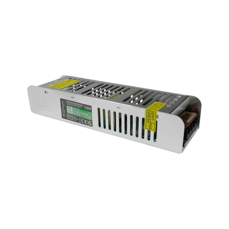 Zasilacz LED 150W 12V 12,5A IP20 modułowy slim