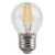 Żarówka LED E27 2W G45 biała ciepła Filament Edison kula