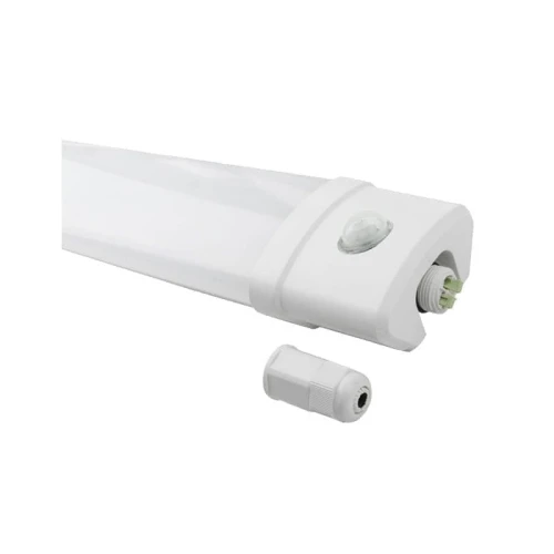 Lampa LED TRI-PROOF IP65 40W 4800lm hermetyczna z czujnikiem ruchu185-265V AC 4000K biała dzienna LEDOM
