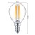 Wymiary żarówki LED E14 P45 6,5W Filament