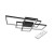 Żyrandol, lampa LED Galaxis Hydra 126W 230V 3000K-6500K czarny + pilot