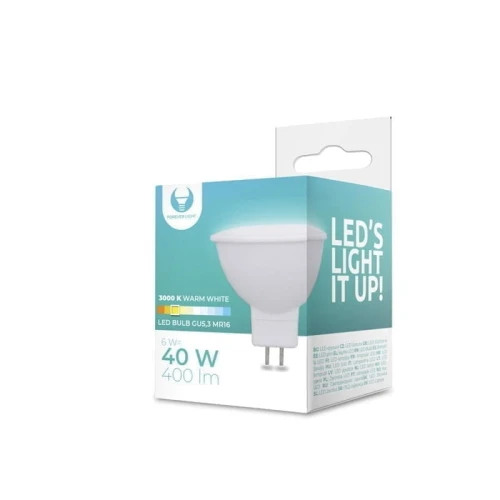 ŻARÓWKA LED MR16 6W 12V biała ciepła