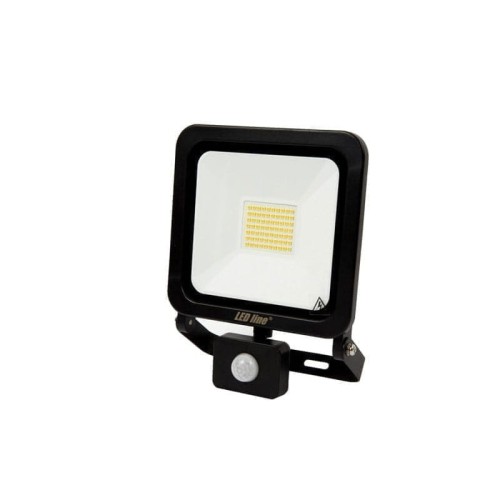 Naświetlacz LED LEDline PHOTON 50W - 6000K czarny z czujnikiem ruchu