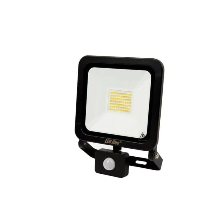 Naświetlacz LED LEDline PHOTON 50W - 6000K czarny z czujnikiem ruchu