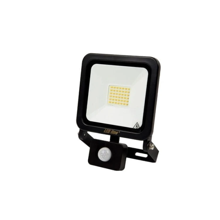Naświetlacz LED LEDline PHOTON 30W - 6000K czarny z czujnikiem ruchu