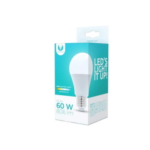 Żarówka LED  E27 10W A60 biała neutralna