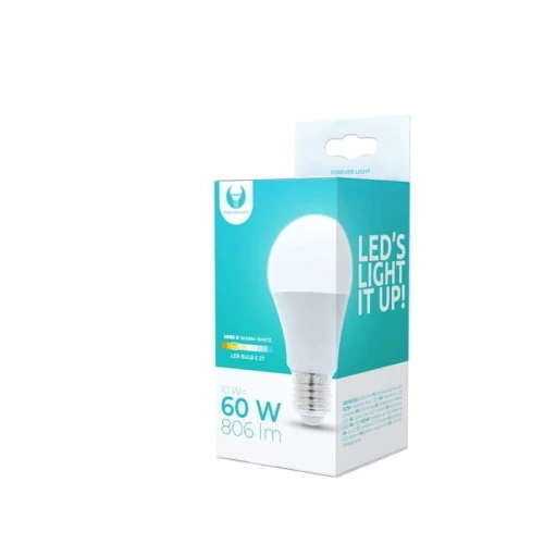 Żarówka LED  E27 10W A60 biała ciepła