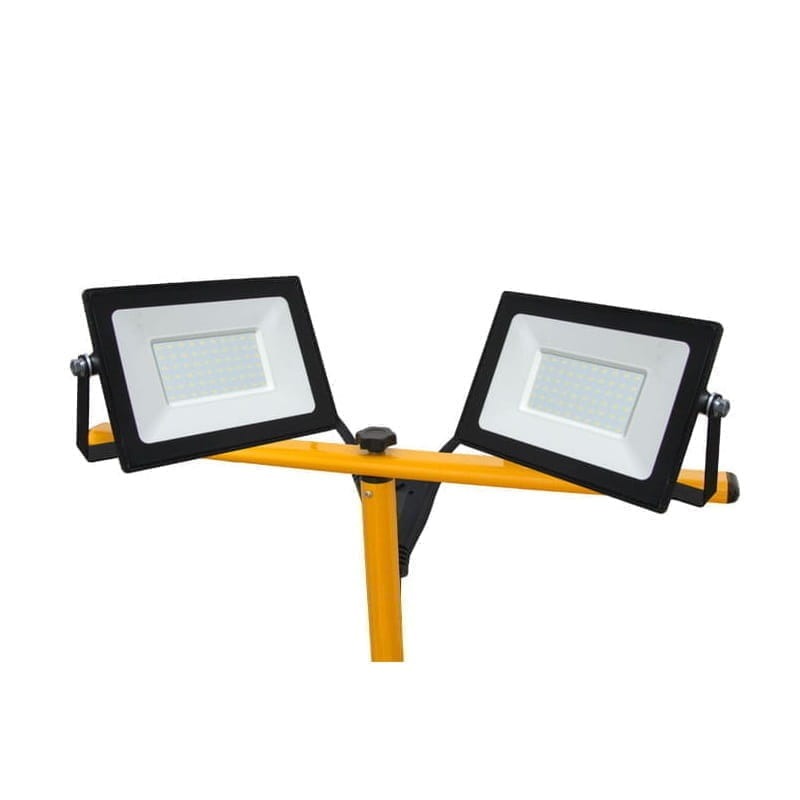 Zestaw statyw + 2 x Naświetlacz LED 50W - biały zimny