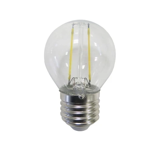 Żarówka LED E27 2W G45 Filament kulka biała ciepła
