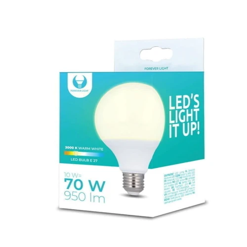 Żarówka LED E27 10W G95 biała ciepła