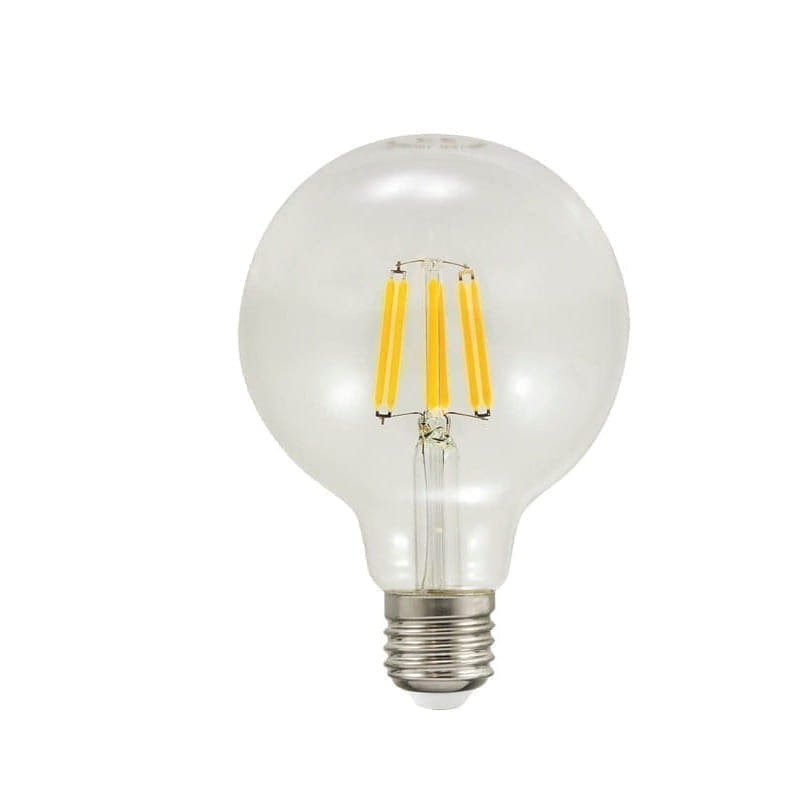 Żarówka LED E27 7,5W Filament G95 biała ciepła