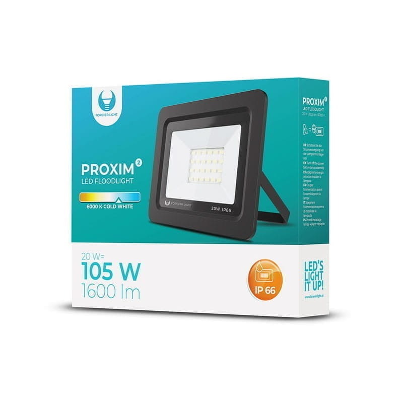 Naświetlacz LED PROXIM II 20W - biały zimny