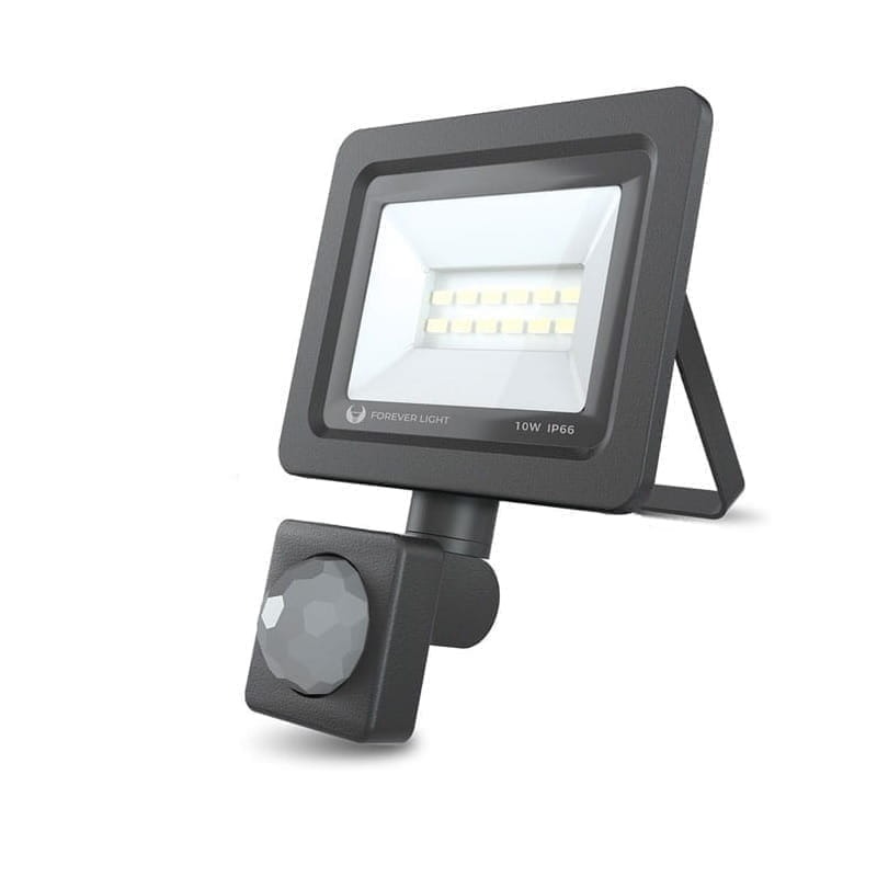 Naświetlacz LED PROXIM 10W biały zimny z czujnikiem ruchu