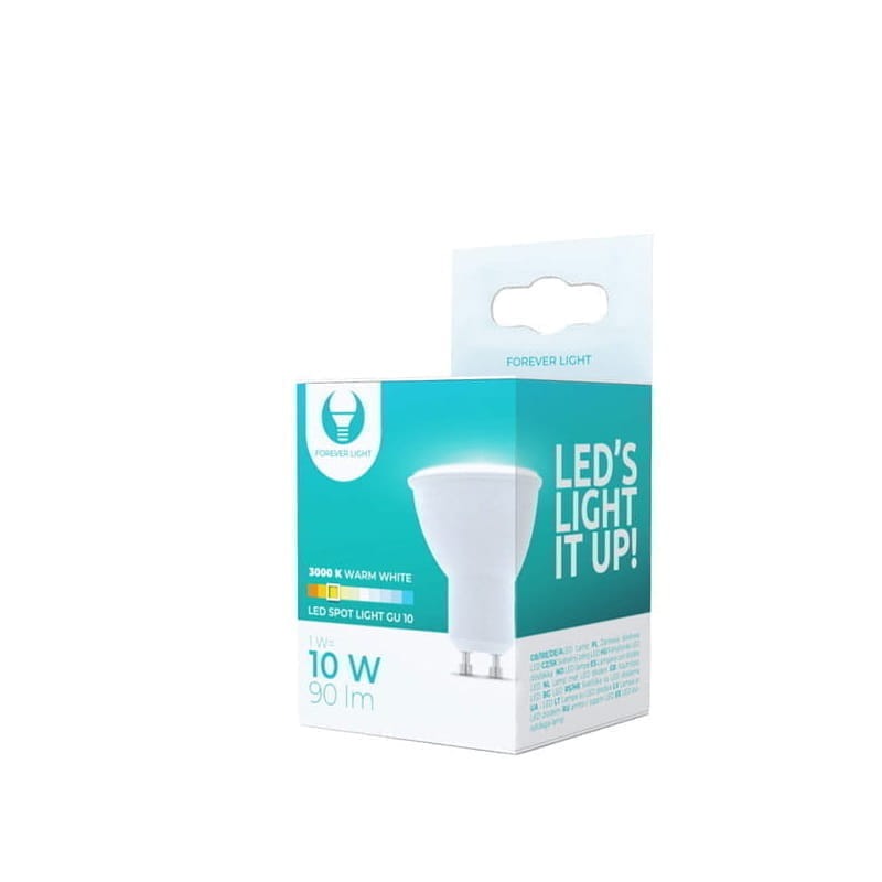 ŻARÓWKA LED GU10 1W biała ciepła F-L