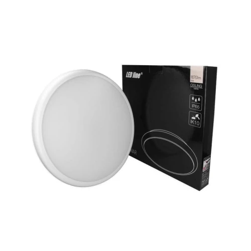 Plafon LED LEDline LUNAR 22W 230V IP65 4000K - biała dzienna