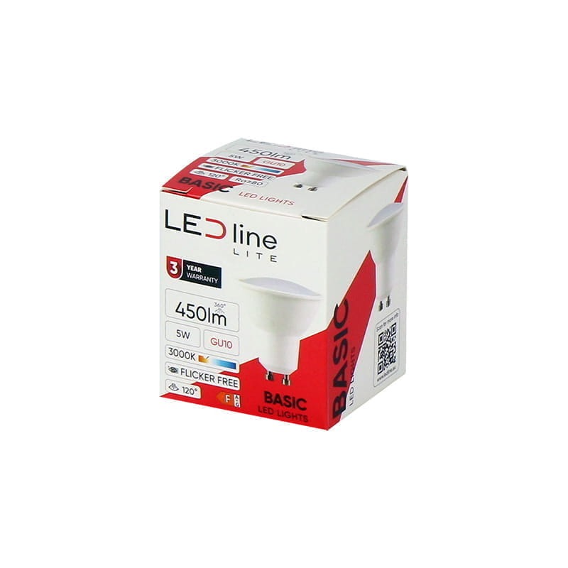 Żarówka LED LEDLINE LITE GU10 5W biała ciepła