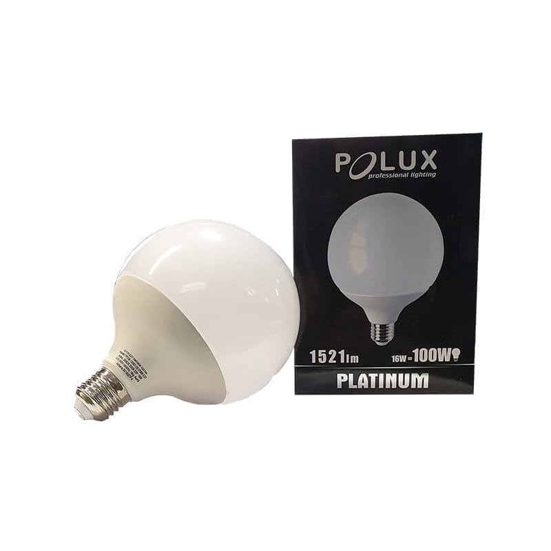 Żarówka LED E27 16W G125 3000K duża kula biała ciepła