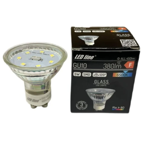 Żarówka LED Ledline GU10 5W 230V 120° 6500K biała zimna